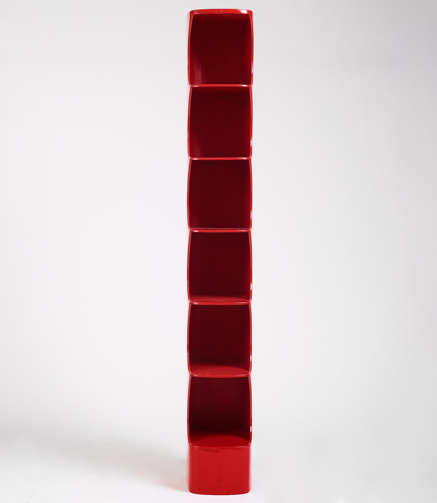 Valérie Doubroucinskis, a "Totem" shelf, Rodier, France, 1970s.