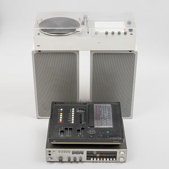 Dieter Rams, stereoutrustning, 5 delar, Braun, Tyskland 1970-tal.