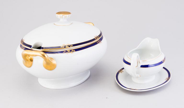 MATSERVIS, 36 delar, porslin, AB-modell, Arabia, Finland 1928-32.