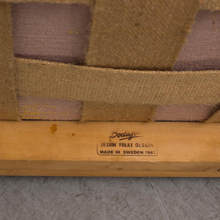 A 'Monterey/5-162' easy chair by Folke Ohlsson for Bodafors, dated 1961.