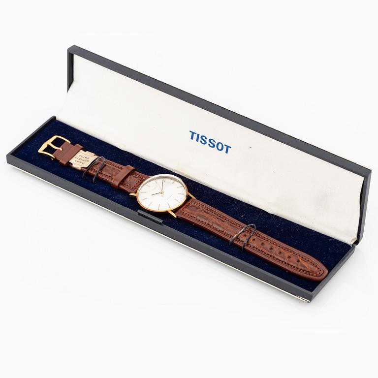 Tissot, Stylist, 14K guld, armbandsur, 33 mm.