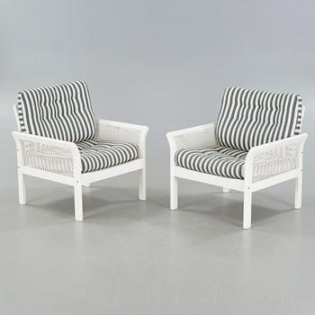 A pair of Dux armchairs, second half of the 20th century.