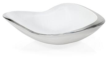 1105. A Gunnel Nyman "Egg-shell" glass bowl, Iittala, Finland.