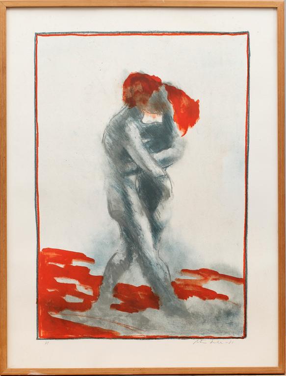 PETER DAHL, färglitografi, sign o dat -81.