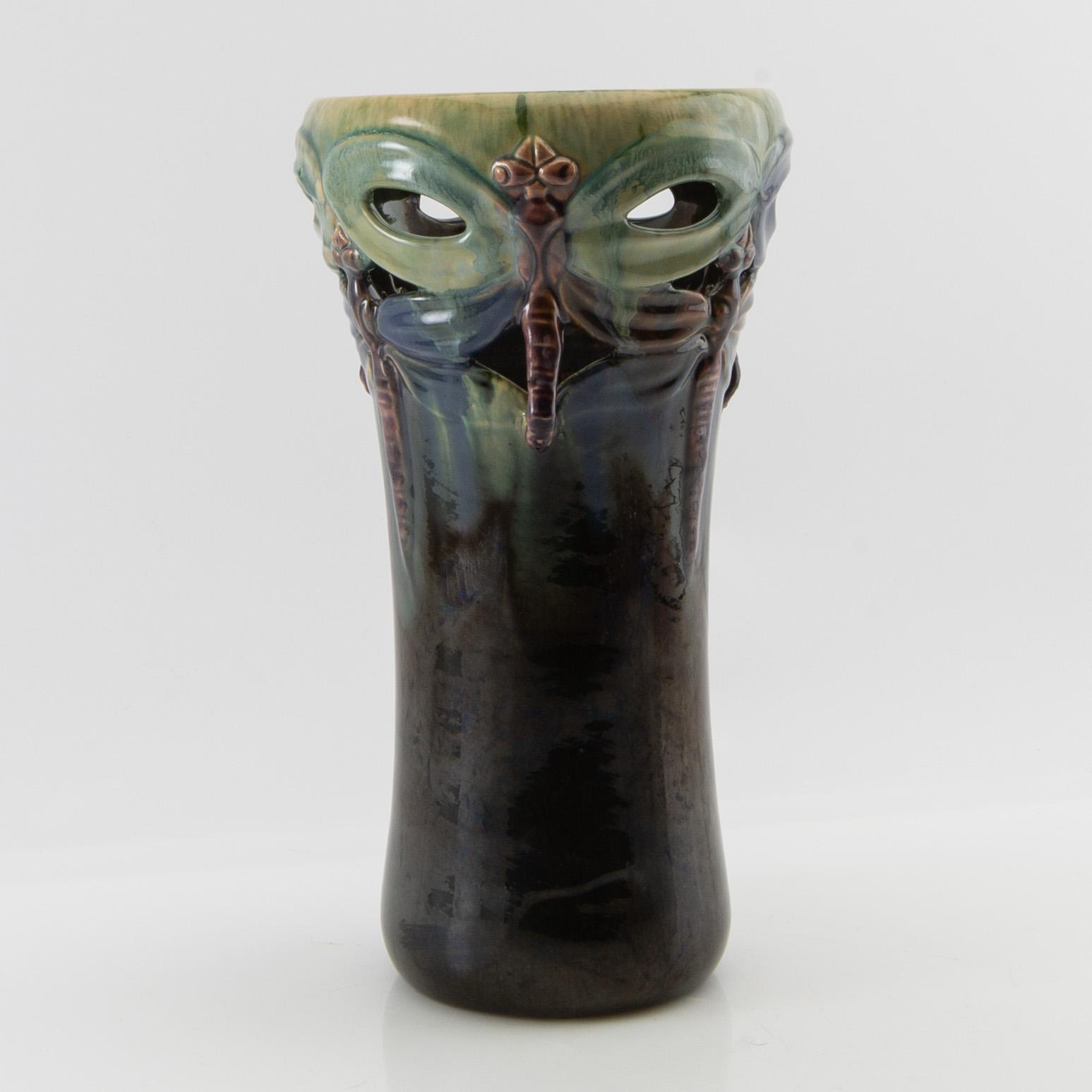 Michael Andersen & Sons, vase Jugend Bornholm early 20th century.