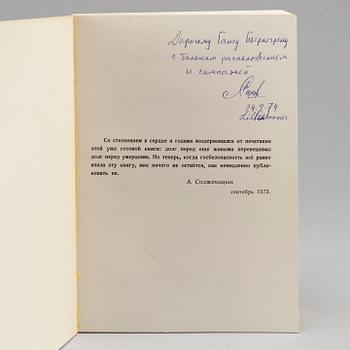 An oustanding association copy / Nobel Prize 1970.