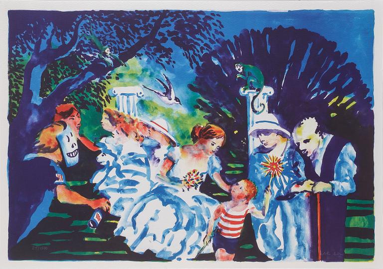 PETER DAHL, färglitografi, signerad och numrerad 25/1500.