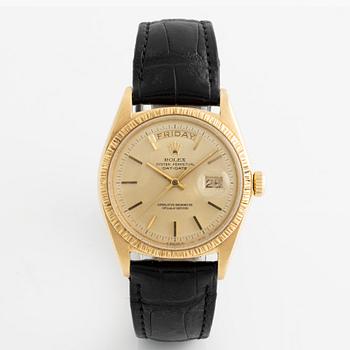 Rolex, Oyster Perpetual, Day-Date, "Bark Finish", armbandsur, 36 mm.