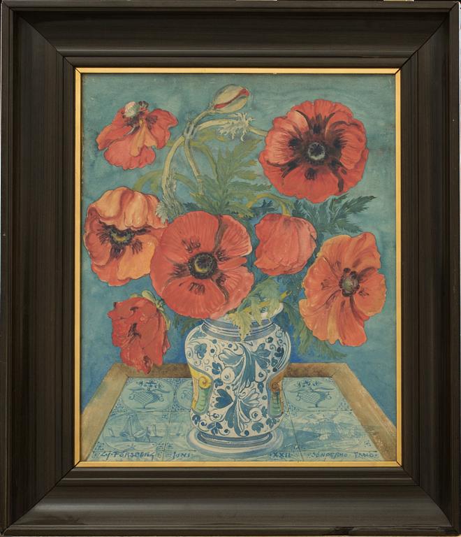 CARL JOHAN FORSBERG, akvarell, signerad och daterad XXII.