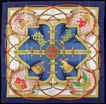 SCARF, siden, "Grand tenue", Henri d'Origny, Hermès, Paris, 1900-talets fjärde kvartal.