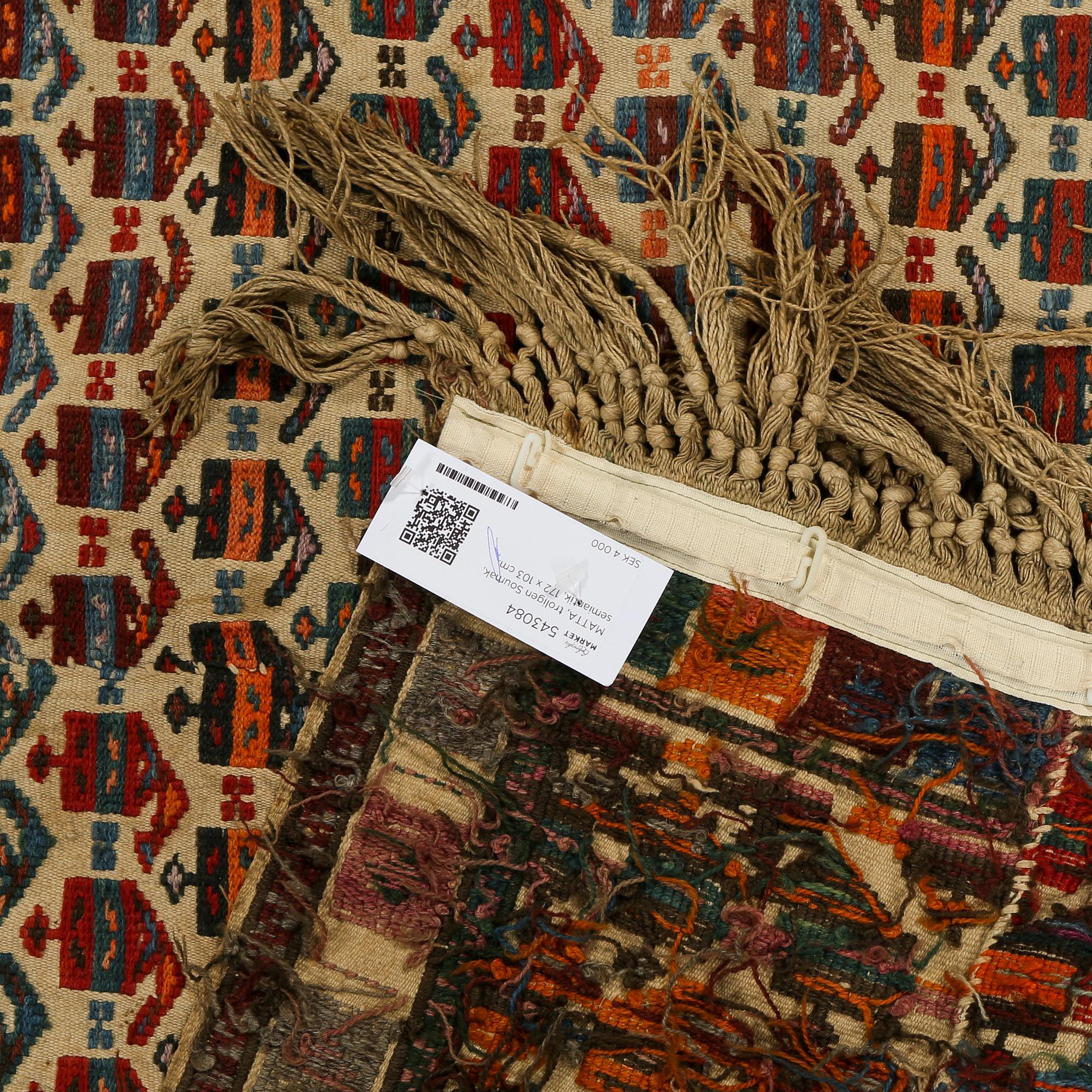 MATTA, troligen Soumak, semiantik, 172 x 103 cm.