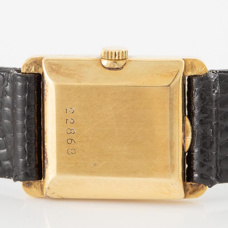 Audemars Piguet, "Tank", wristwatch, 17.5 x 17.5 mm.