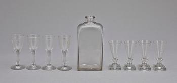PARTI GLAS, 9 delar, 1800-tal.