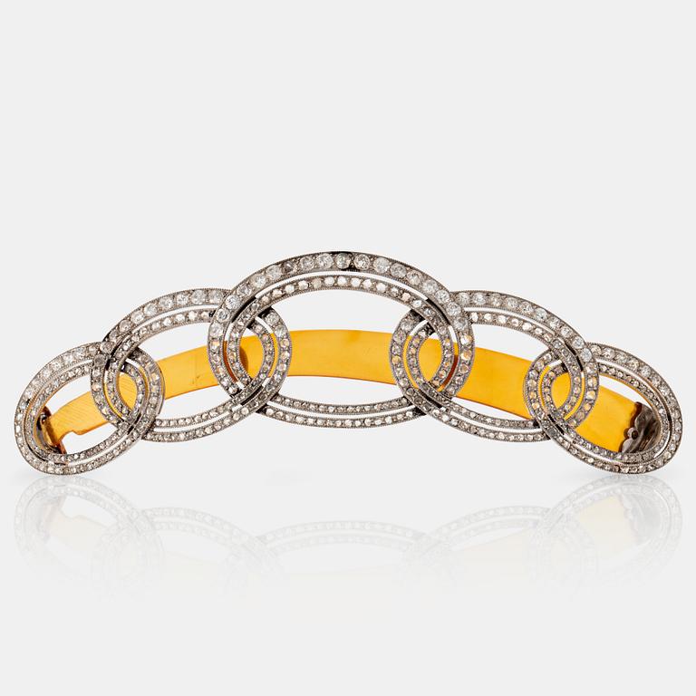 Barrette/hårspänne signerat Cartier, Art Deco.