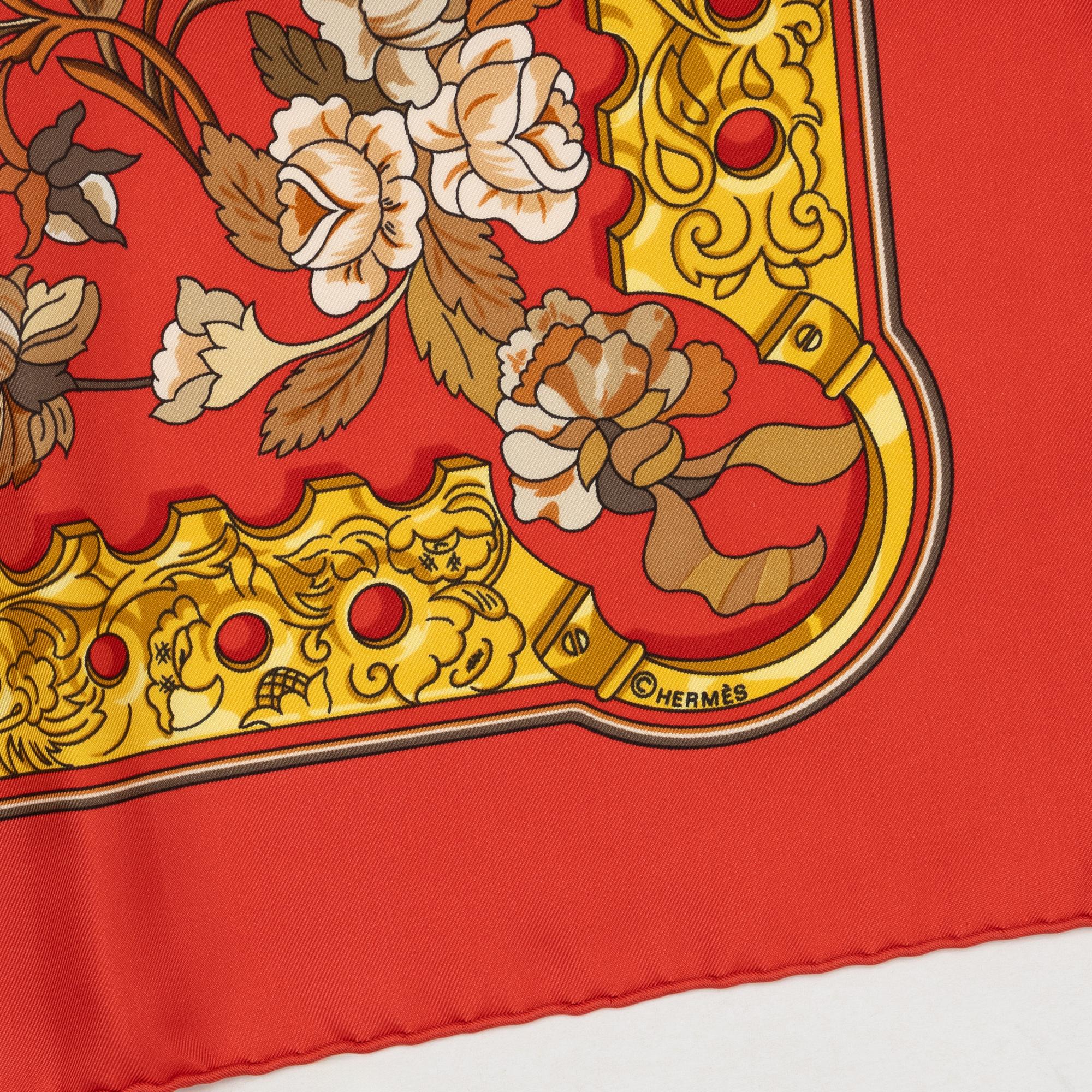 Hermès, scarf, "Copeaux".