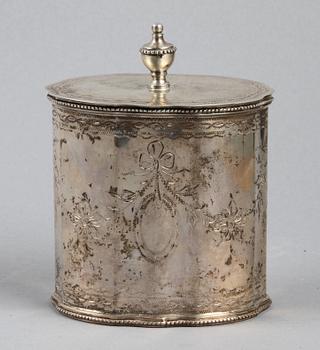 TEBURK, silver, Lissabon, Portugal, 1800/1900-tal. Vikt 350 gram.