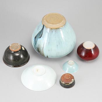 A group of ceramics, 20th Century.