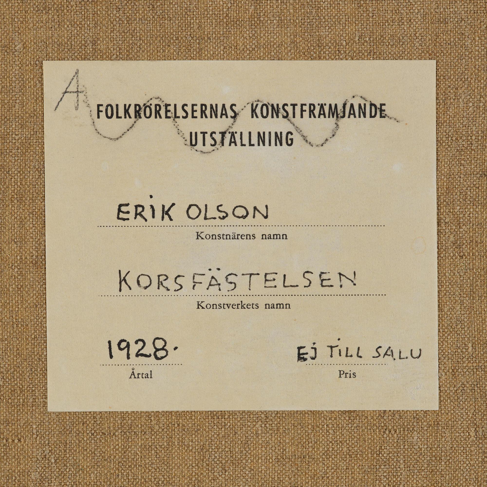 Erik Olson, "Korsfästelse II".