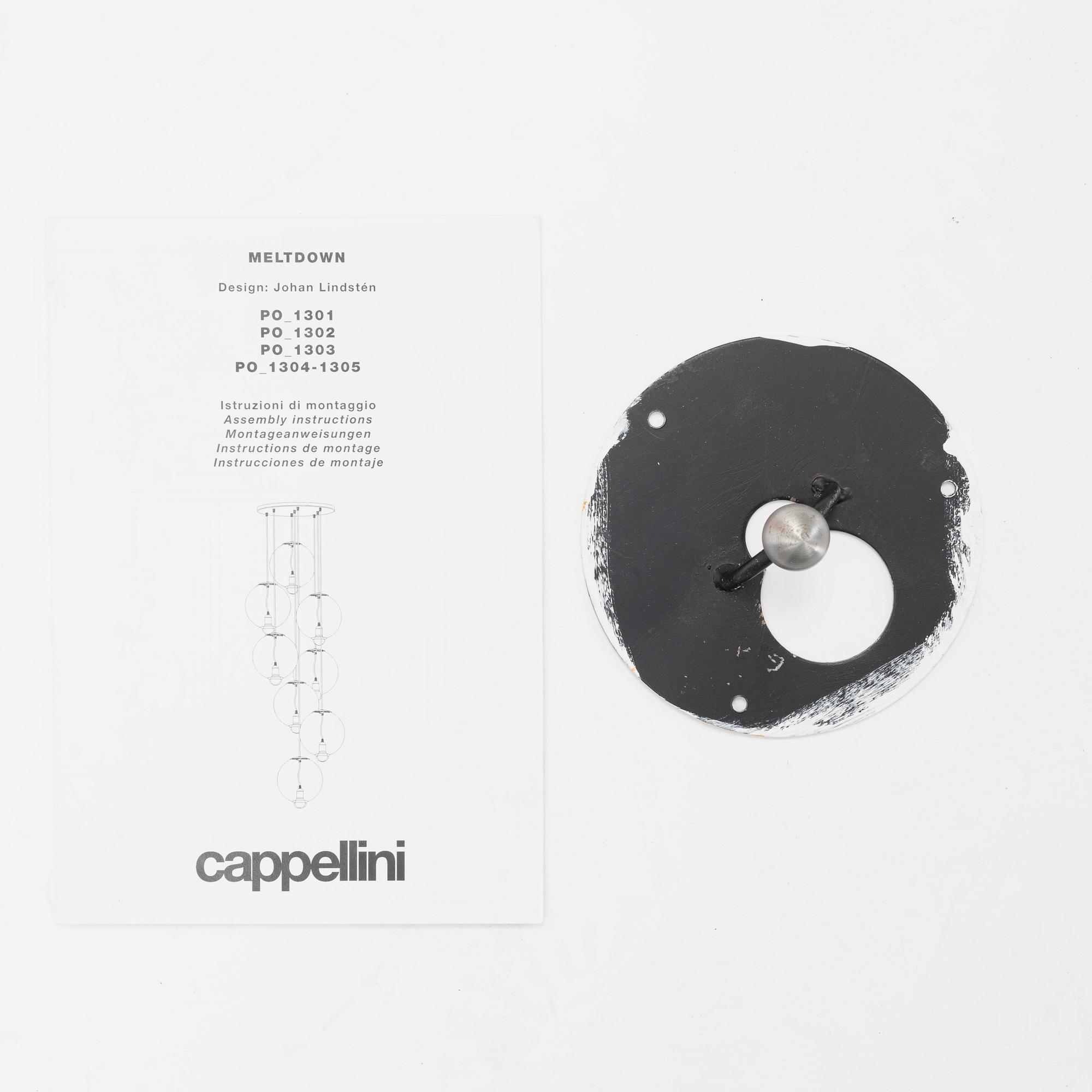 Johan Lindstén, taklampa, "Meltdown 8", Cappellini, Italien.