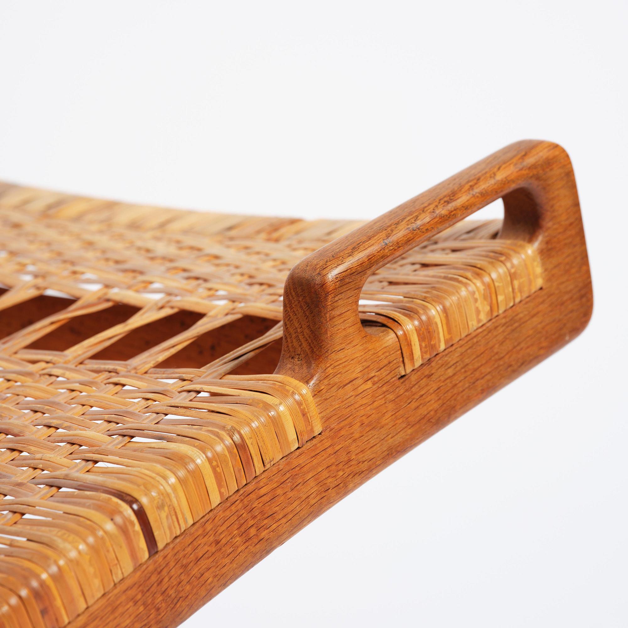 Hans J. Wegner, a foldable easy chair model 512, Johannes Hansen, Copenhagen, 1950s-60s.