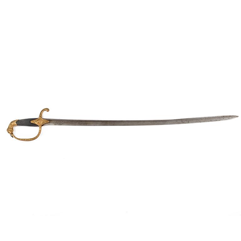 a Swedish officer sarbre m/1815.