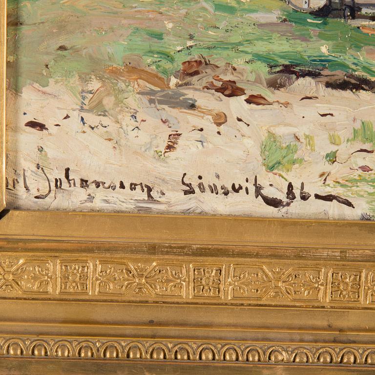 CARL JOHANSSON, oil on canvas, sined and dated, -86.