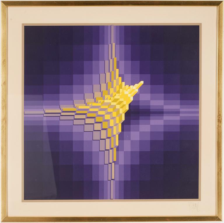 JEAN-PIERRE YVARAL, serigrafi, signerad och numrerad 155/175.