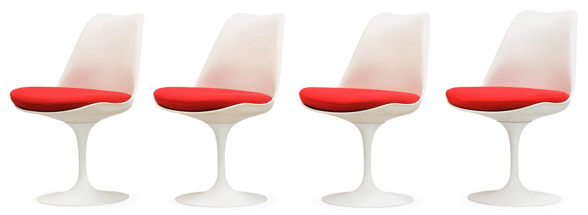 EERO SAARINEN, stolar, 4 st "Tulip", Knoll International, USA.