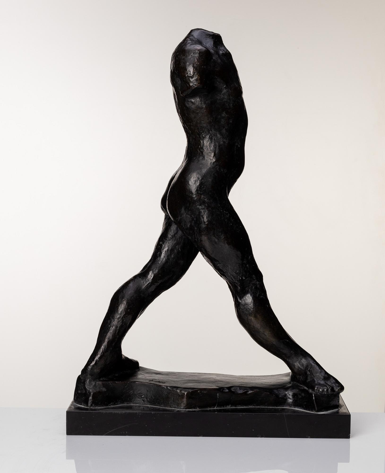Gudmar Olovson, sculpture. Signed. Numbered. Foundry mark. Bronze, total height 67 cm, length 46 cm.