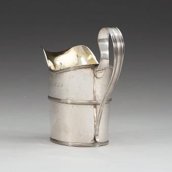 A Swedish early 19th century cream-jug, makers mark of Nils Limnelius, Stockholm 1810.