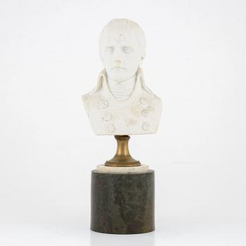 Figurin, parian, byst av Napoleon.