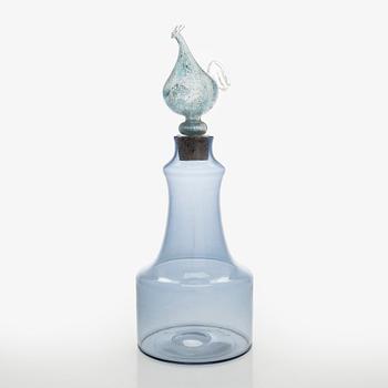 Kaj Franck, karahvi, "1502/KF 502", lasia, signeerattu K. Franck Nuutajärvi Notsjö -61.