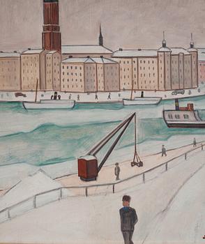 Einar Jolin, View from Stockholm over Riddarholmen.