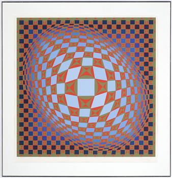 VICTOR VASARELY, litografi, signerad o numrerad XXXIII/XXXV.