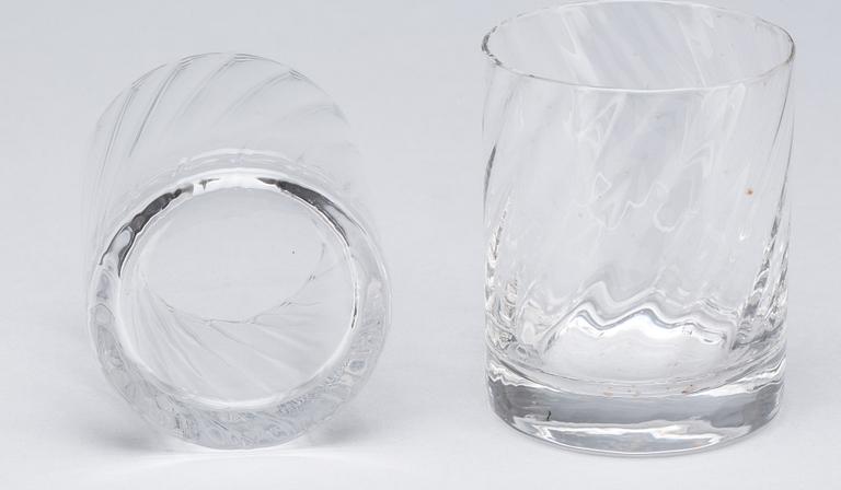 WHISKYGLAS, 11 st, "Helena", Orrefors.