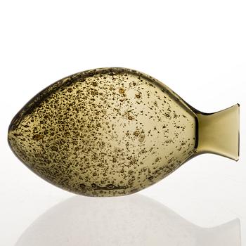 KAJ FRANCK, "Ruudan" skulptur, glas,  Nuutajärvi Notsjö, signerad och daterad -55.