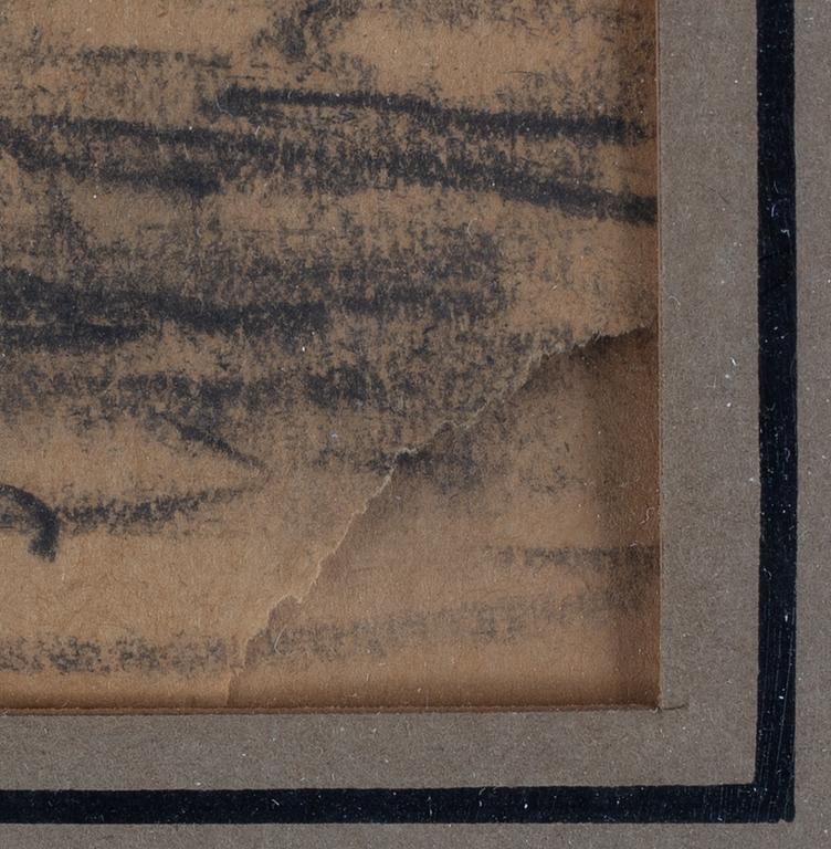 JEAN BAPTISTE CAMILLE COROT, charcoal drawing, staped signature Vente Corot.