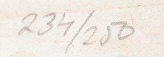 Lars Jonsson, färglitografi, signerad och numrerad 234/250 cm.