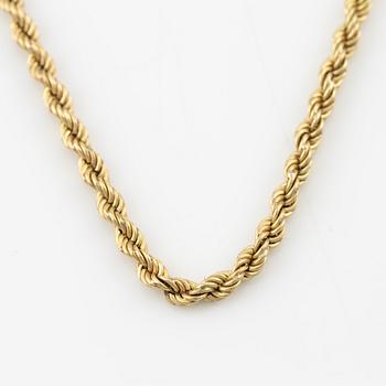 Necklace, 18K gold, cord link.