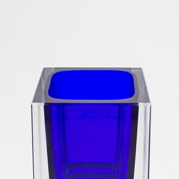 Ivo Rozsypal, a signed glass vase, Czech Republic, signed and dated -83.