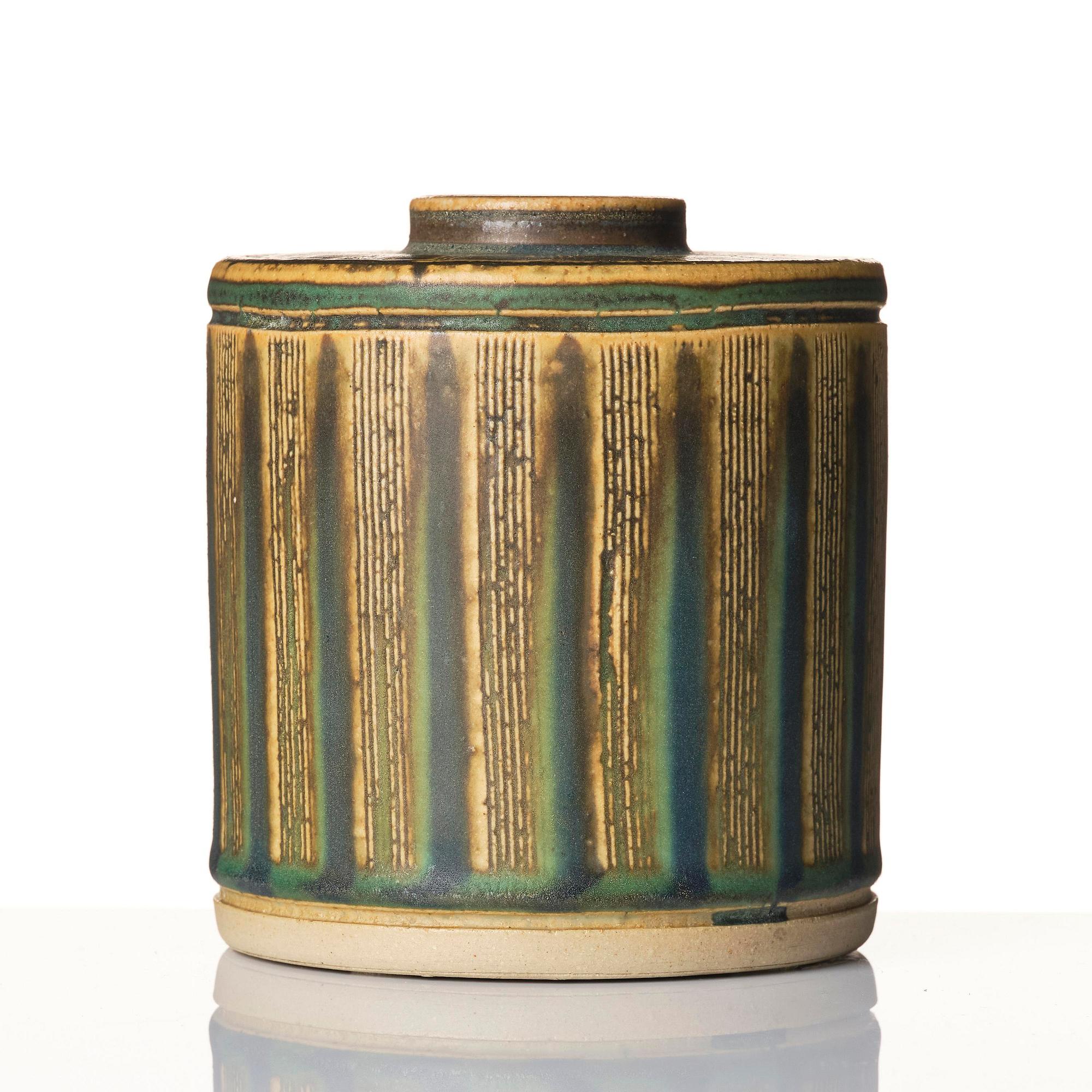 Wilhelm Kåge, a Farsta stoneware vase, Gustavsbergs Studio 1958.
