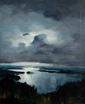 Axel Lind, olja på duk, signerad.