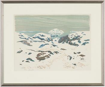 Roland Svensson, lithograph in colors, signed and numbered 9/23.