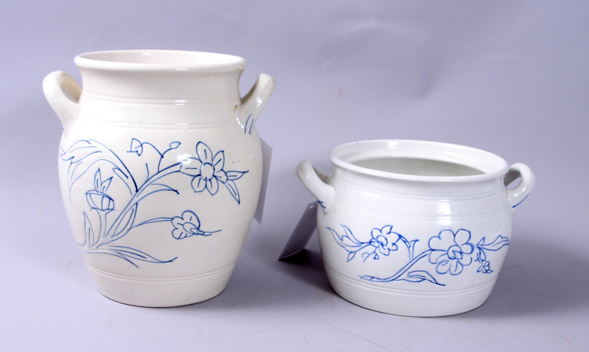 KRUS, 2 st, flintgods, Rörstrand.