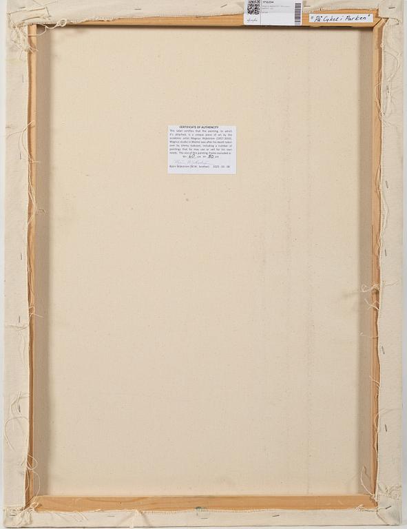 Magnus Wijkström, "På cykel i parken".