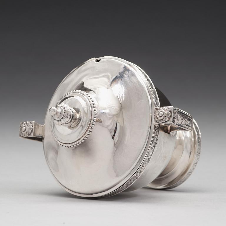 Melchior Faust, sockerskål, silver, Göteborg 1786, gustaviansk.