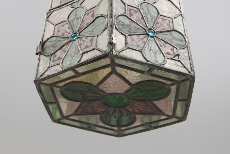 TAKLYKTA, blyglas, 1900-talets första hälft. Höjd ca 80 cm.