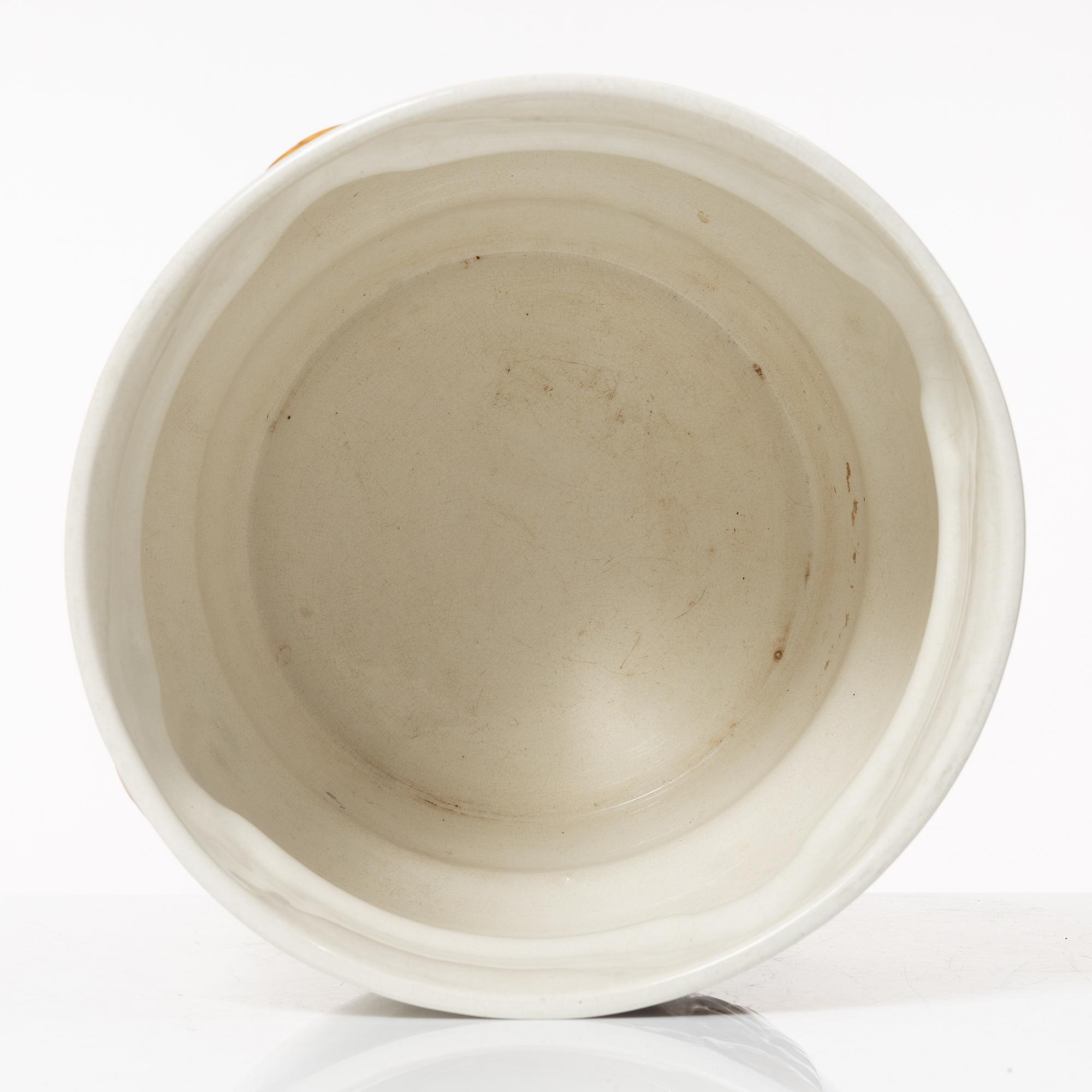 Alf Wallander, ytterfoder, ett par, flintgods, jugend, Rörstrand, 1900-talets början.