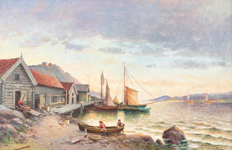 JOHNNY MILLAR, oil on canvas, signed.