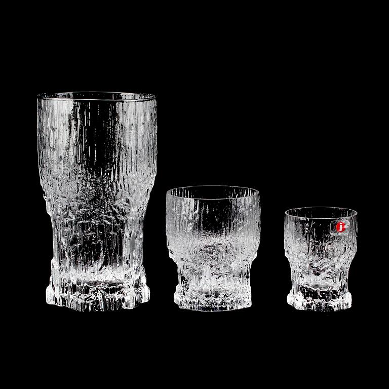 SERVISGLAS, 32 st, "Aslak", Tapio Wirkkala, Iittala.